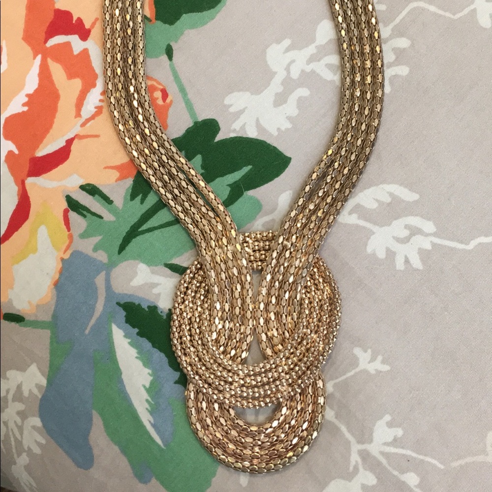 Gold Bebe infinity necklace
